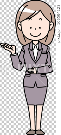 案内する社会人女性 案内する社会人女性 106594125