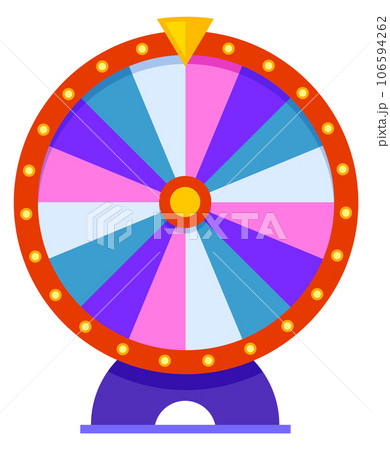 Prize winning roulette color icon. Fortune wheel Prize winning roulette color icon. Fortune wheel 106594262