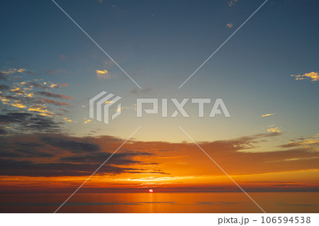 みさき台公園からの美しい夕焼け空1 106594538