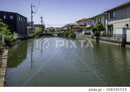 庭瀬城跡　水堀　岡山県岡山市 106595559