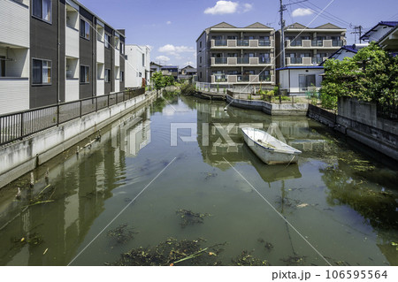 庭瀬城跡　水堀　岡山県岡山市 106595564