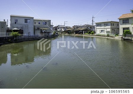 庭瀬城跡 水堀 岡山県岡山市 庭瀬城跡 水堀 岡山県岡山市 106595565