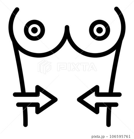 Plastic skin correction icon. Outline plastic skin correction vector icon for web design isolated on white background Plastic skin correction icon. Outline plastic skin correction vector icon for web design isolated on white background 106595761