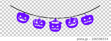 Garland icon set with colorful halloween design Garland icon set with colorful halloween design 106596554