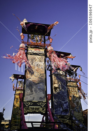 巨大な奉燈が乱舞する石崎奉燈祭 106596647