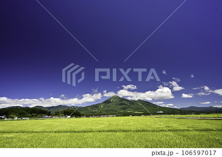 猪苗代から望む磐梯山 106597017