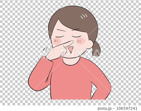 得意げな顔の若い女性 得意げな顔の若い女性 106597241