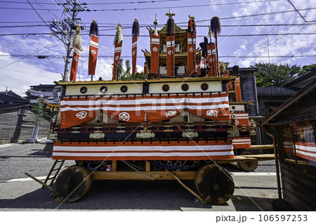 豪華な曳山を曳く黒島天領祭 豪華な曳山を曳く黒島天領祭 106597253