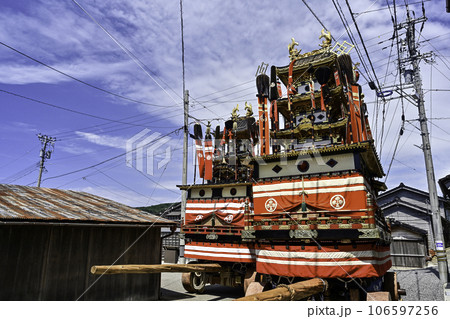 豪華な曳山を曳く黒島天領祭 豪華な曳山を曳く黒島天領祭 106597256