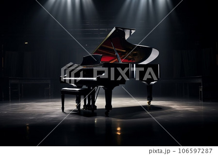 ピアノ　AI生成画像　AI画像 106597287