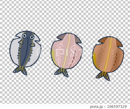 Fish opening illustration set Fish opening illustration set 106597329