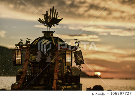 夕暮れの奥津姫神社大祭 夕暮れの奥津姫神社大祭 106597727