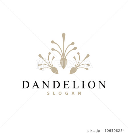 Dandelion Flower Logo Design Simple Vector Minimalist Symbol Template Dandelion Flower Logo Design Simple Vector Minimalist Symbol Template 106598284