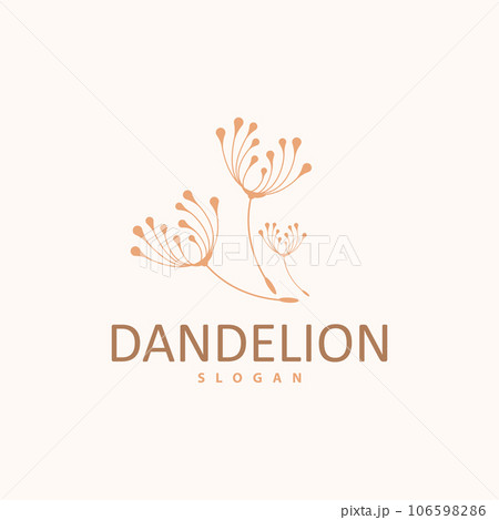 Dandelion Flower Logo Design Simple Vector Minimalist Symbol Template Dandelion Flower Logo Design Simple Vector Minimalist Symbol Template 106598286