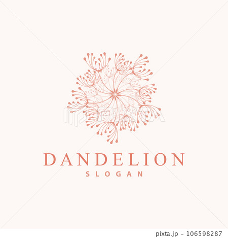 Dandelion Flower Logo Design Simple Vector Minimalist Symbol Template Dandelion Flower Logo Design Simple Vector Minimalist Symbol Template 106598287