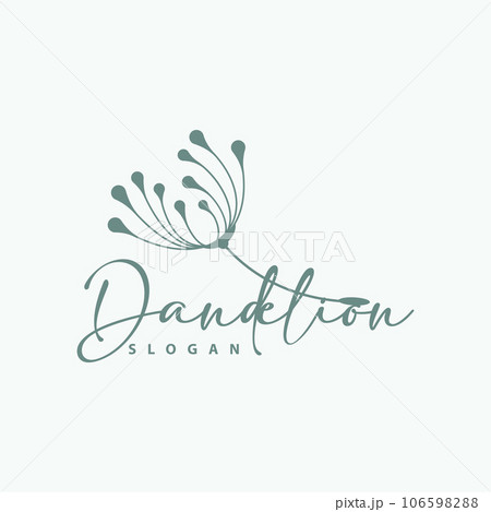 Dandelion Flower Logo Design Simple Vector Minimalist Symbol Template Dandelion Flower Logo Design Simple Vector Minimalist Symbol Template 106598288
