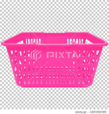 Illustration of a pink shopping basket 106598399