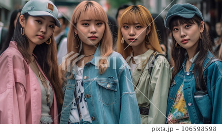 渋谷にいる活発な女性・ダンサー・アイドル・バンド・アーティスト 106598598