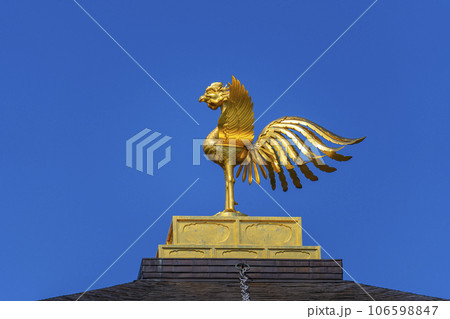 金閣寺（鹿苑寺）舎利殿　鳳凰 106598847