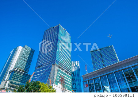 日本の東京都市景観 渋谷駅や渋谷6棟、航空機…窓ガラスにはQフロント…脱コロナ、希望の明日へ=5日 日本の東京都市景観 渋谷駅や渋谷6棟、航空機…窓ガラスにはQフロント…脱コロナ、希望の明日へ=5日 106599111