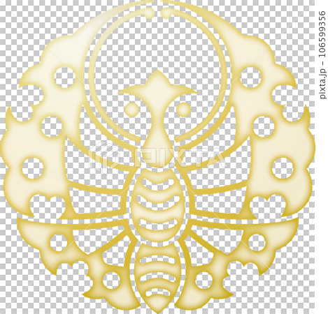 備前蝴蝶家族徽章 [金色] 106599356