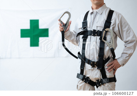 フルハーネス型墜落制止用器具・安全イメージ 106600127