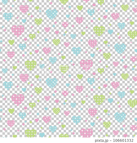 pattern swatch, Heart made of dots(Slightly sparse 106601332