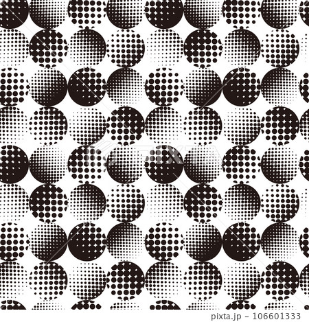 Pattern swatch, Polka dots made of dots(Gradation) 106601333