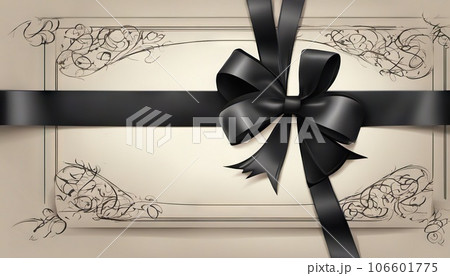 black bow vintage background, sales tag and template shopping label on paper. special offer. vintage. black bow vintage background, sales tag and template shopping label on paper. special offer. vintage. 106601775