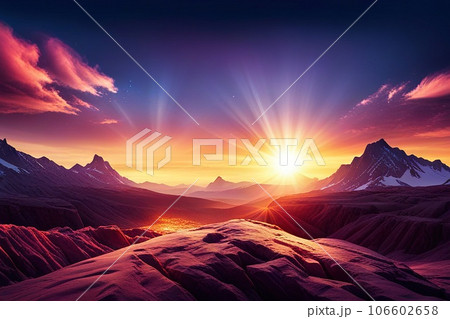 beautiful landscape abstract shiny light and glitter background 106602658