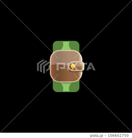 vector brown wallet with green paper dollars money isolated on black button background. finance mobile app or mobile banking icon, label and sign design template. Wallet with money top view vector brown wallet with green paper dollars money isolated on black button background. finance mobile app or mobile banking icon, label and sign design template. Wallet with money top view 106602750