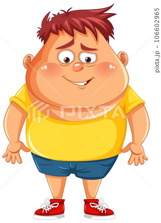 Overweight Man with Sneer Face 106602965