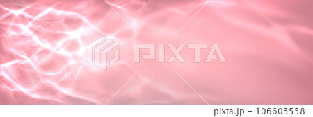 Pink water wave light surface overlay background 106603558