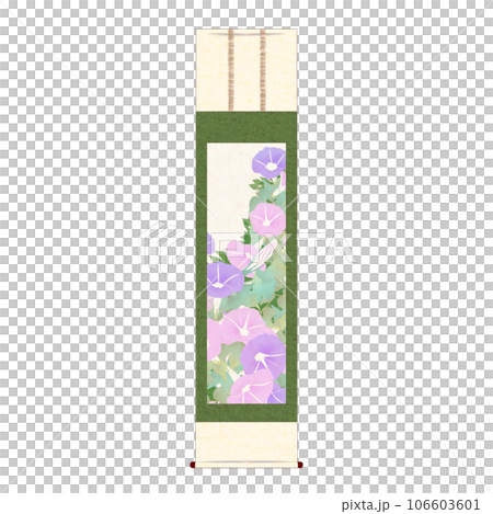 Morning glory hanging scroll 4 106603601