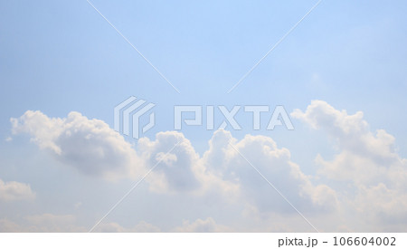 White clouds with blue sky background 106604002