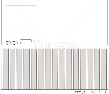 カウンター 受付 パターンB カウンター 受付 パターンB 106604021