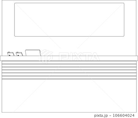 カウンター 受付 パターンE カウンター 受付 パターンE 106604024