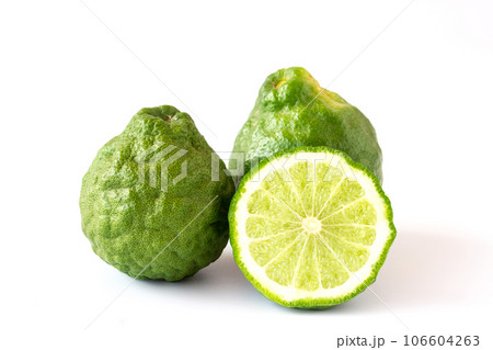 Bergamot fruit on a white background Bergamot fruit on a white background 106604263