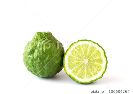 Bergamot fruit on a white background Bergamot fruit on a white background 106604264