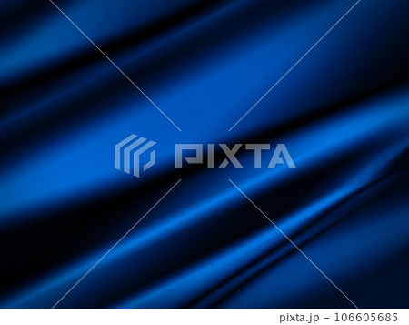 光沢のあるラグジュアリーなサテン生地のイラスト(青) 光沢のあるラグジュアリーなサテン生地のイラスト(青) 106605685