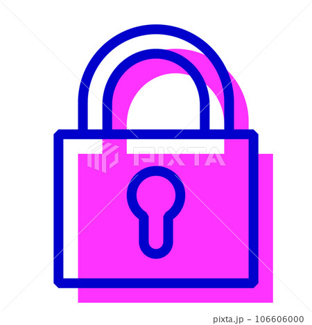 セキュリティ、鍵を表す2色スタイルのアイコン セキュリティ、鍵を表す2色スタイルのアイコン 106606000
