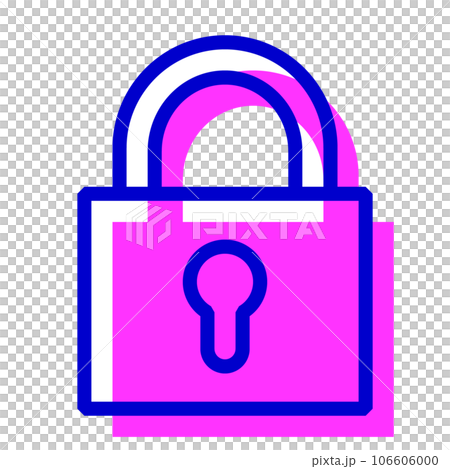 セキュリティ、鍵を表す2色スタイルのアイコン セキュリティ、鍵を表す2色スタイルのアイコン 106606000