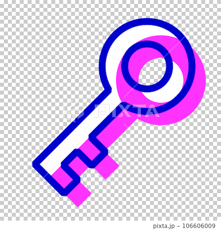代表安全、密鑰的兩種顏色樣式圖標 代表安全、密鑰的兩種顏色樣式圖標 106606009