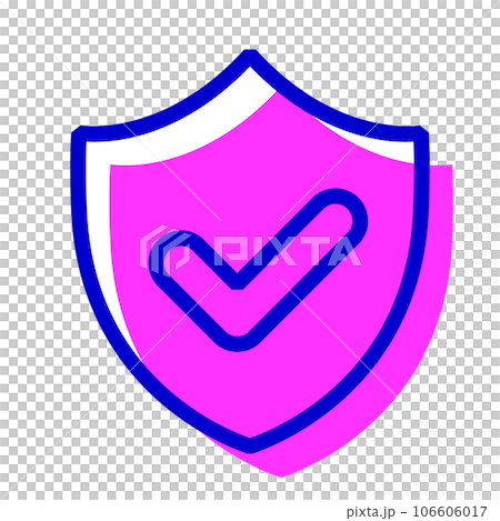 代表安全、保護的兩種顏色樣式圖標 代表安全、保護的兩種顏色樣式圖標 106606017
