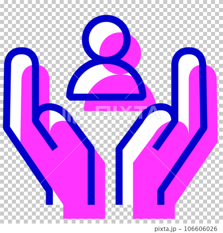 代表安全、保護的兩種顏色樣式圖標 106606026