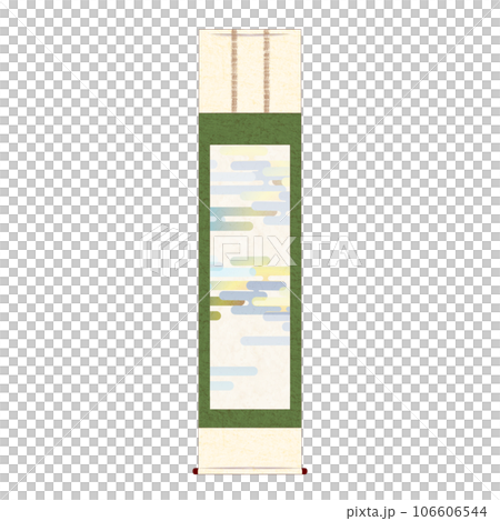 Hanging scroll with Ekasumi pattern 106606544