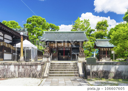 敷地神社（わら天神）　六勝神社・八幡神社　--京都市北区衣笠天神森町-- 106607605