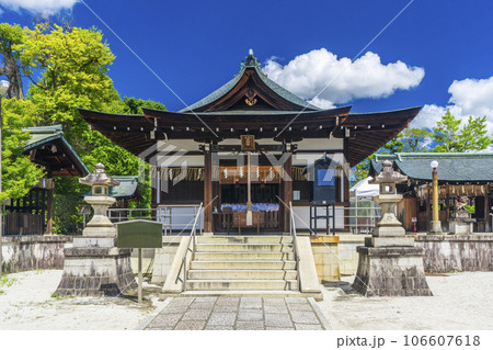 敷地神社（わら天神）　拝殿　--京都市北区衣笠天神森町-- 106607618