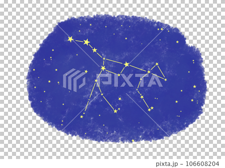 おおぐま座のイラスト素材 クレヨン風 おおぐま座のイラスト素材 クレヨン風 106608204