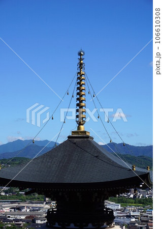岡山県津山市にある天台宗「長法寺」：多宝塔の相輪 106610308